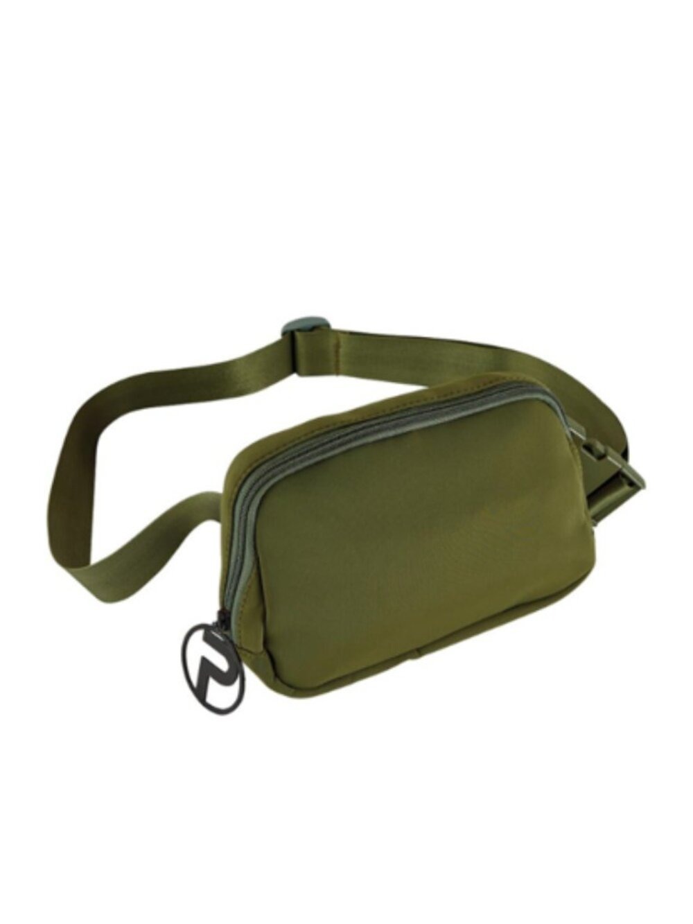 Olive Green Crossbody Belt Bag - Unbranded